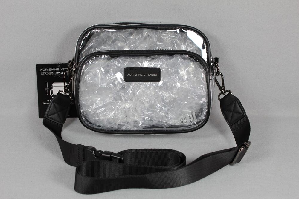 Adrienne Vittadini Clear Stadium Approved Crossbody Shoulder Bag